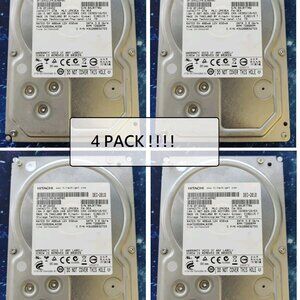 4 Pack - 2TB Hitachi 7200 RPM 3.5" SATA II 3.0 Gb/s Hard Drive TESTED. Works...